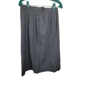 Vintage Pendleton 100%‎ virgin wool pencil skirt in gray 29 Waist 27 Length